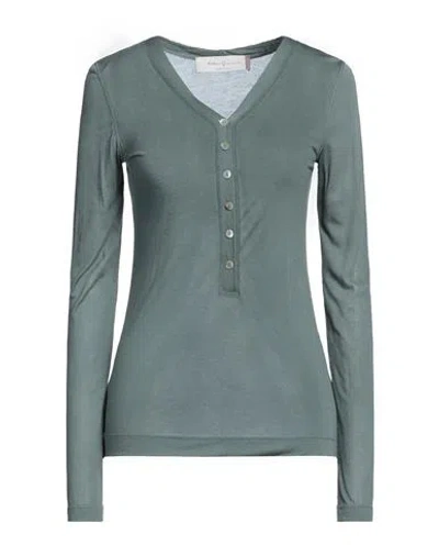 Katia Giannini Woman T-shirt Sage Green Size S Modal, Cashmere