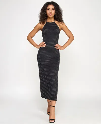 Katia Rae Juniors' Rhinestone Midi Dress