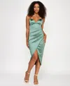 Katia Rae Juniors' Sateen Sweetheart Midi Dress