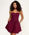 Katia Rae Juniors' Sweetheart Fit & Flare Mini Dress, Created For Macy's In Multi