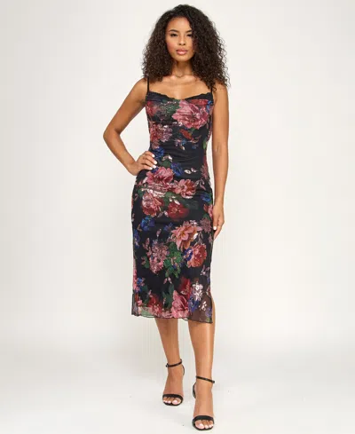 Katia Rae Women's Sequined Sweetheart Neck Dress In Multi