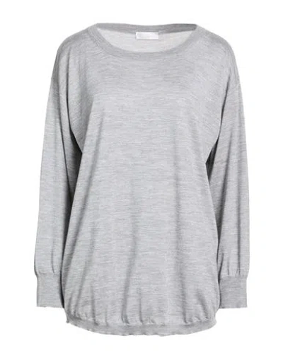 Katia Serafini Woman Sweater Grey Size 14 Wool, Silk, Cashmere In Gray