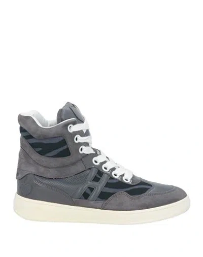 Katie Grand Loves Hogan Woman Sneakers Grey Size 7 Calfskin