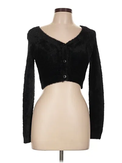 Pre-owned Katie J Nyc Cardigan Sweater In Black