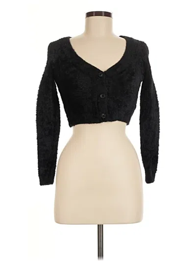 Pre-owned Katie J Nyc Cardigan Sweater In Black