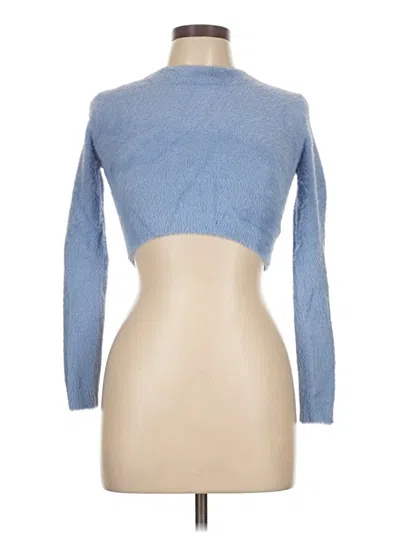 Pre-owned Katie J Nyc Cardigan Sweater In Blue