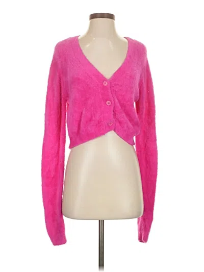 Pre-owned Katie J Nyc Cardigan Sweater In Pink