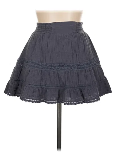 Pre-owned Katie J Nyc Casual Skirt In Gray