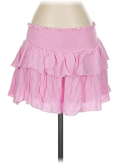 Pre-owned Katie J Nyc Casual Skirt In Pink