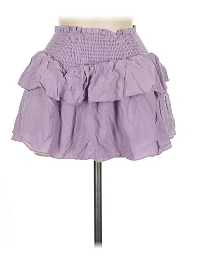 Pre-owned Katie J Nyc Casual Skirt In Purple