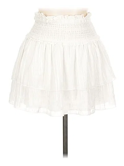 Pre-owned Katie J Nyc Casual Skirt In White