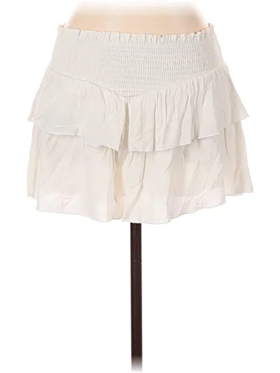 Pre-owned Katie J Nyc Casual Skirt In White