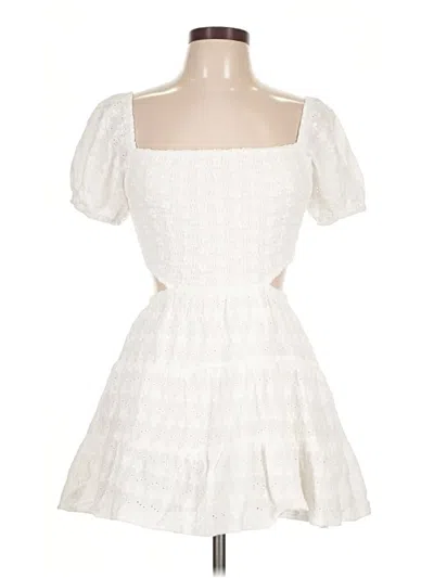 Pre-owned Katie J Nyc Cocktail Dress In White