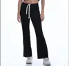 KATIE J NYC JUNIOR FLARE RAW EDGE SWEATPANT IN BLACK