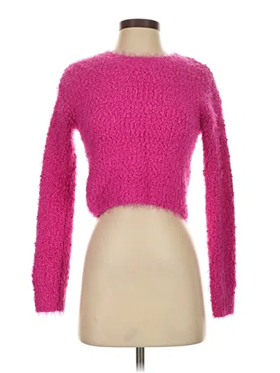Pre-owned Katie J Nyc Pullover Sweater In Pink