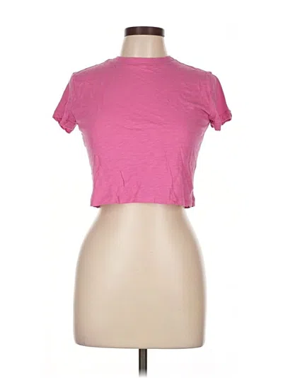 Pre-owned Katie J Nyc Short Sleeve T-shirt In Pink