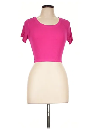 Pre-owned Katie J Nyc Short Sleeve T-shirt In Pink