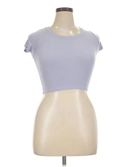 Pre-owned Katie J Nyc Short Sleeve T-shirt In Purple