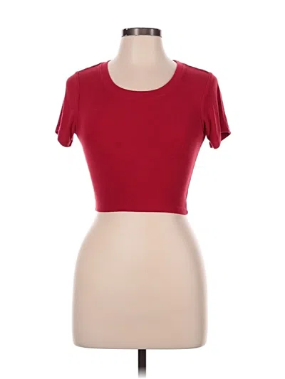 Pre-owned Katie J Nyc Short Sleeve T-shirt In Red