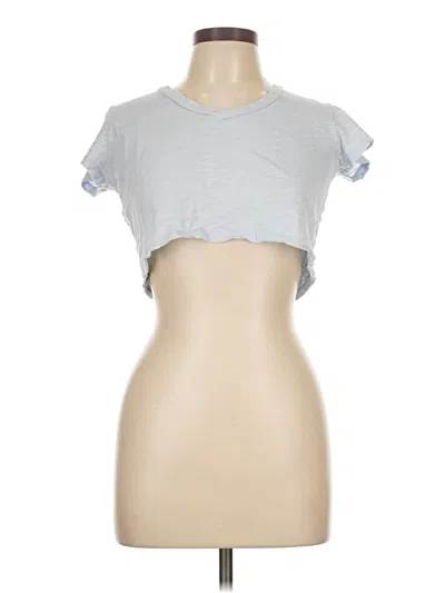 Pre-owned Katie J Nyc Short Sleeve T-shirt In Silver