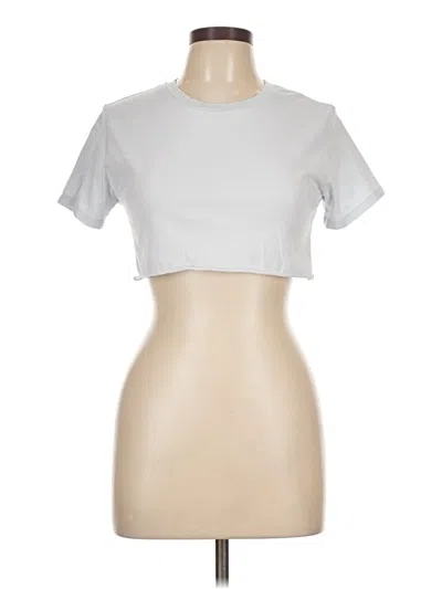 Pre-owned Katie J Nyc Short Sleeve T-shirt In Silver