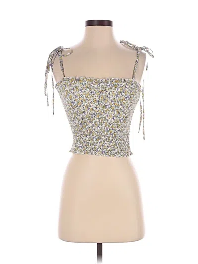 Pre-owned Katie J Nyc Sleeveless Top Blue Sweetheart Neckline Tops
