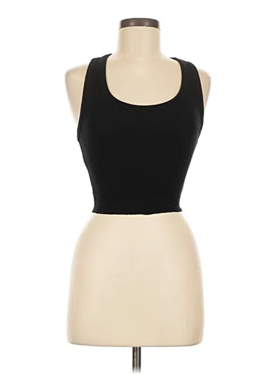 Pre-owned Katie J Nyc Tank Top Black Halter Neckline Tops
