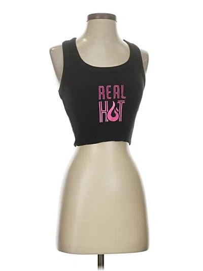 Pre-owned Katie J Nyc Tank Top Black Strapless Neckline Tops