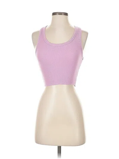 Pre-owned Katie J Nyc Tank Top Pink Strapless Neckline Tops