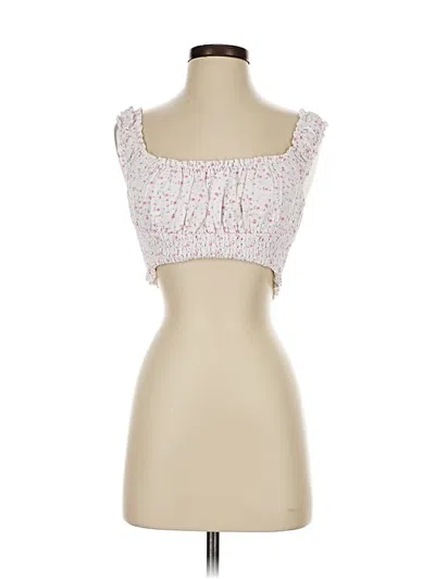 Pre-owned Katie J Nyc Tube Top Pink Strapless Neckline Tops