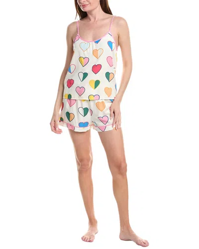 Katie Kime 2pc Amour Cami & Short Set In Neutral