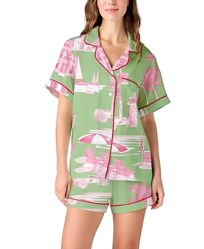 KATIE KIME FLORIDA TOILE PAJAMA SHORTS SET