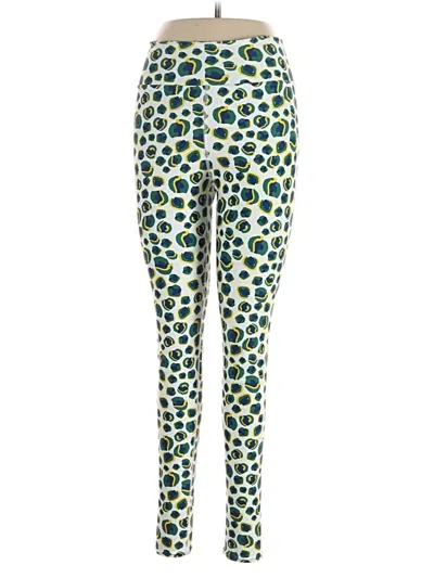 Pre-owned Katie Kime Leggings In Green