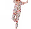 Katie Kime 2pc Love Notes Pajama Pant Set In Multi