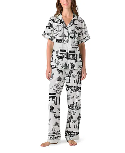 Katie Kime Marfa Toile Pajama Pants Set In Multi