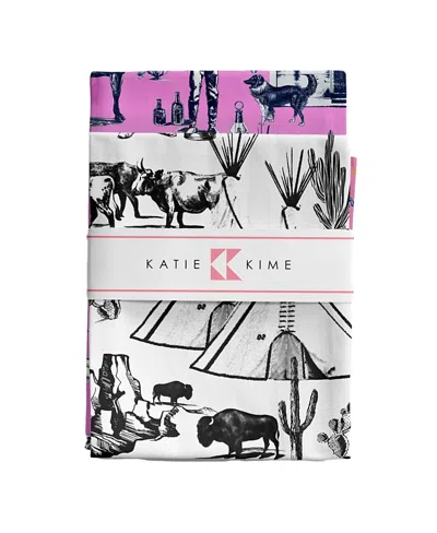 Katie Kime Marfa Toile Tea Towel, Set Of 2 In Multi