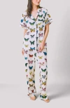 Katie Kime Mariposa Pants Set In White