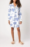 Katie Kime New Orleans Toile Sleep Shirt In Blue