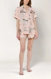 Katie Kime Texas Toile Shorts Set In Multi