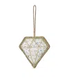 Katie Larmour Diamond-shaped Tree Decoration In White