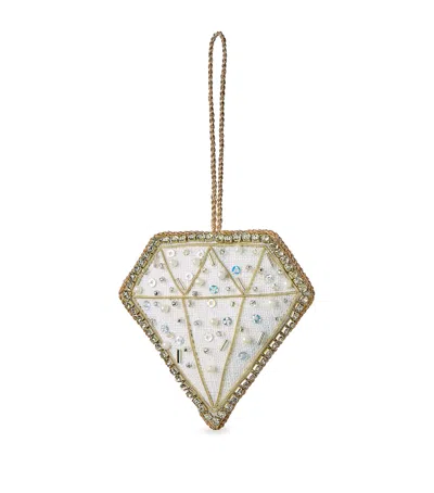 Katie Larmour Diamond-shaped Tree Decoration In White