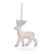 Katie Larmour Embellished Reindeer Tree Decoration In Neutral