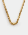 Katie Loxton Allure Waterproof Gold Heart Chain Necklace In Gold