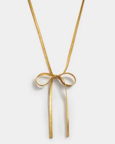 Katie Loxton Amelie Waterproof Gold Bow Necklace