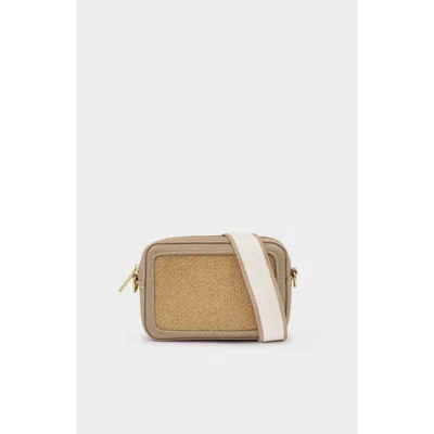 Katie Loxton Avery Raffia Small Crossbody Bag In Brown
