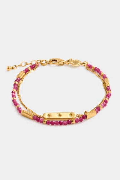 Katie Loxton Birthstone Bracelet 'january' In Multi
