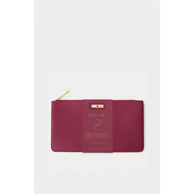 Katie Loxton Birthstone Pouch In Red