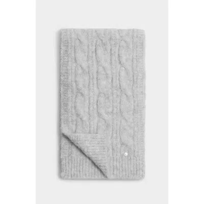 Katie Loxton Cable Knit Scarf In Light Grey