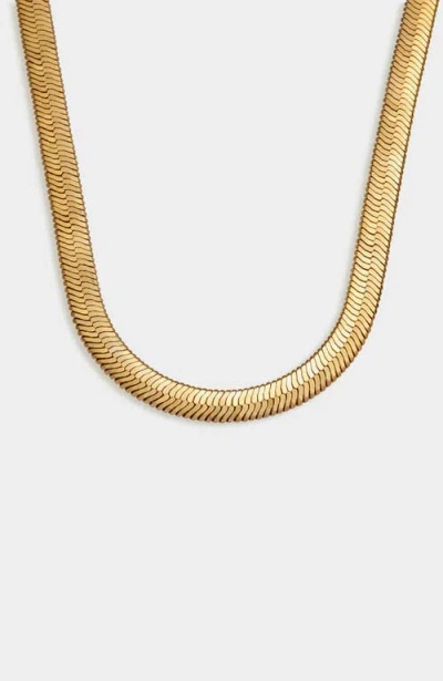 Katie Loxton Ciana Large Snake Chain Necklace In Gold