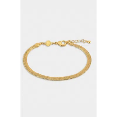 Katie Loxton Ciana Snake Chain Bracelet In Gold